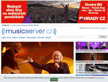 Tablet Screenshot of musicserver.cz